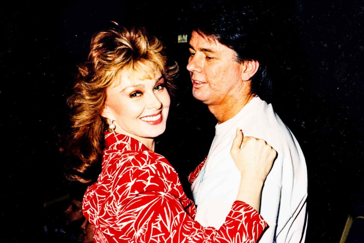 <p>courtesy of the Naomi Judd Estate</p> Naomi Judd and her husband Larry Strickland at the rehearsal for the 22nd Academy of Country Music Awards in April 1987