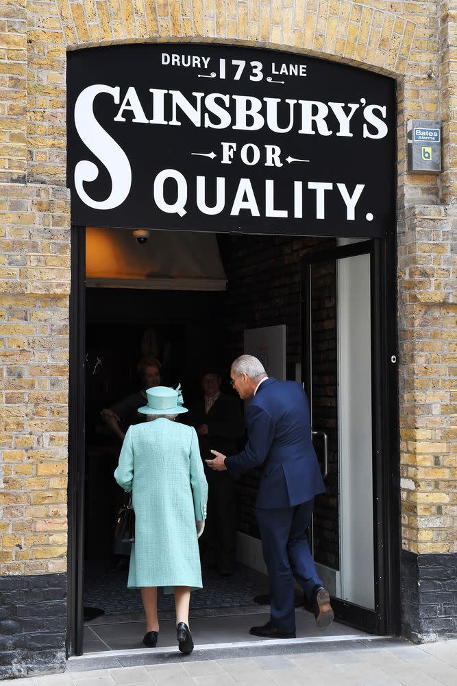 Queen Elizabeth Tours Replica Supermarket from 1869