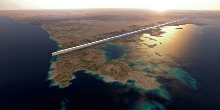 Imagen aérea de archivo del espacio donde se construirá la megaciudad futurística saudita de NEOM (-)