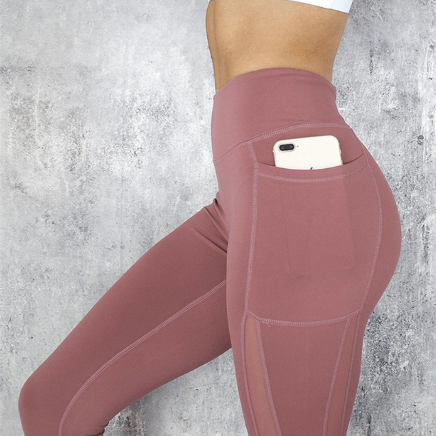 High-waisted pocket workout leggings, S$10.54. PHOTO: AliExpress