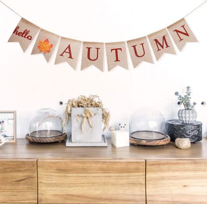 This simplistic autumn garland that will work in any space