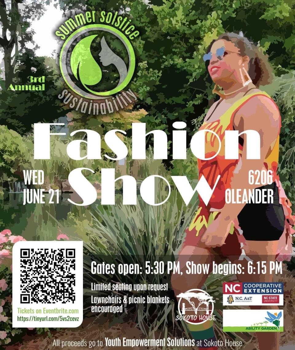 The third annual Summer Solstice Sustainability Fashion Show will be held June 21 at New Hanover County Arboretum.
