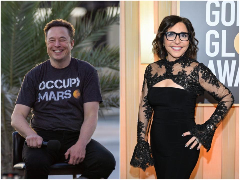 Elon Musk, left, appointed Linda Yaccarino, right.