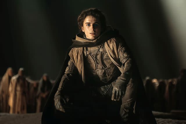 <p>Warner Bros. / Courtesy Everett</p> Timothée Chalamet in 2024's "Dune: Part Two."