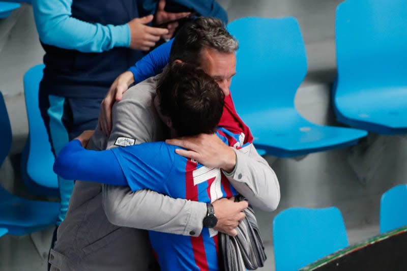 Pablo Urdangarin con su padre, Iñaki Urdangarin