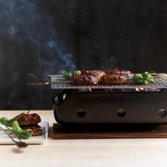 Chicken Meatball and Shishito Yakitori