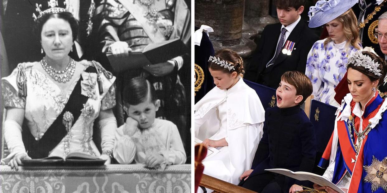 queen elizabeth versus king charles coronation photos