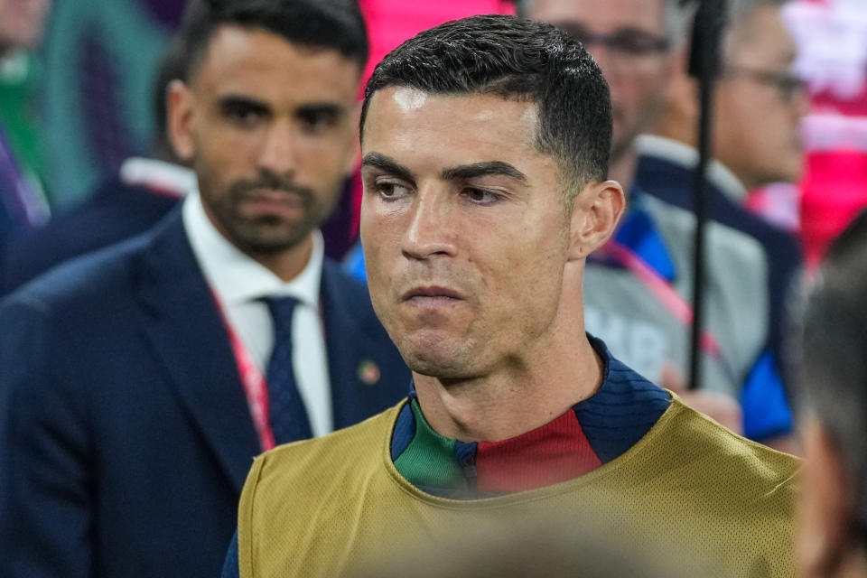 Cristiano Ronaldo no fue titular en el último juego de Portugal. (Foto: Ayman Aref/NurPhoto via Getty Images)