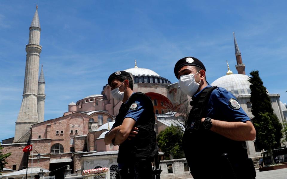Police in Istanbul. The Government has been accused of trying to create a loyal armed force - REUTERS