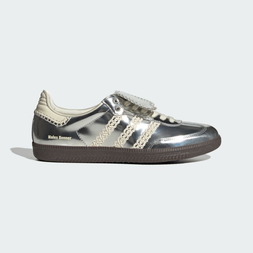 <p><a href="https://go.redirectingat.com?id=74968X1596630&url=https%3A%2F%2Fwww.adidas.com%2Fus%2Fwales-bonner-silver-samba-shoes%2FIG8181.html&sref=https%3A%2F%2F" rel="nofollow noopener" target="_blank" data-ylk="slk:Shop Now;elm:context_link;itc:0;sec:content-canvas" class="link rapid-noclick-resp">Shop Now</a></p><p>Wales Bonner Silver Samba Shoes</p><p>$200.00</p><p>adidas.com</p><span class="copyright">Courtesy of Adidas</span>