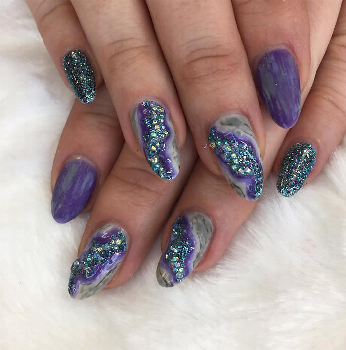 The Geode Nail Trend Is a Crystal Lover's Dream