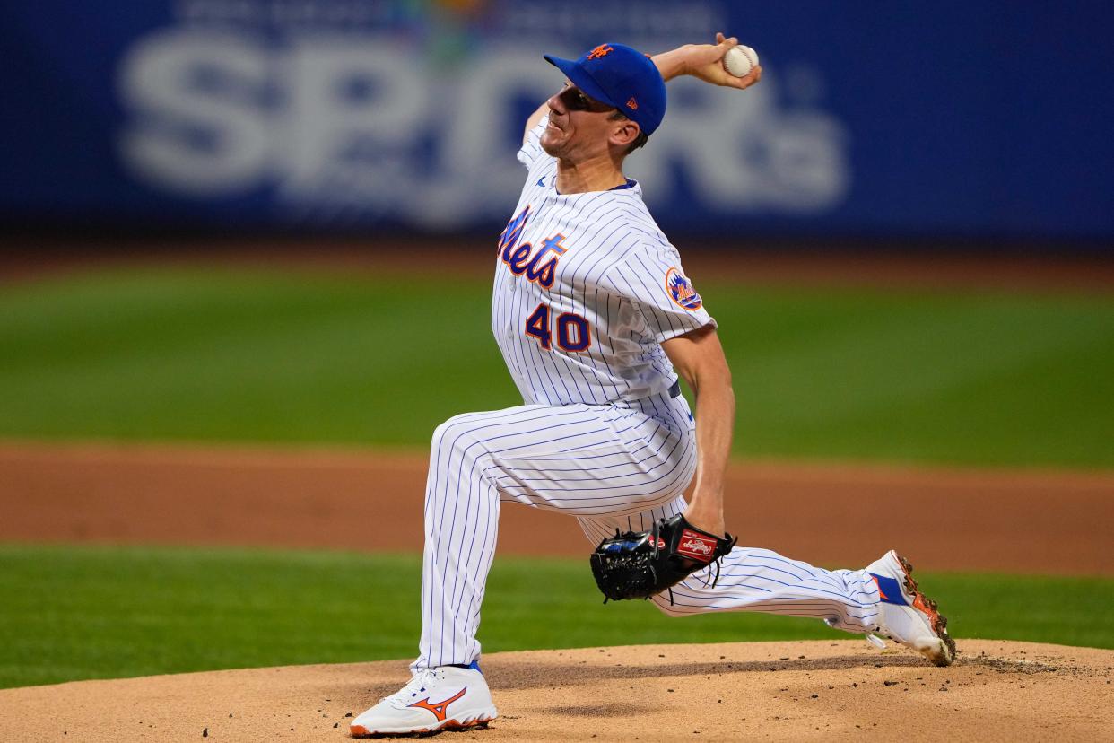 Mets pitcher Chris Bassitt delivers a pitch against the Chicago Cubs during the first inning at Citi Field in New York on Sept. 12, 2022.