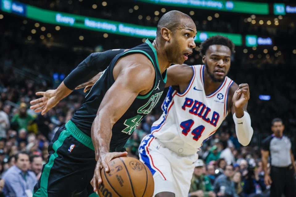 Al Horford is more of a streaming fantasy basketball option when he's coming off the bench. (Photo by Erin Clark/The Boston Globe via Getty Images)
