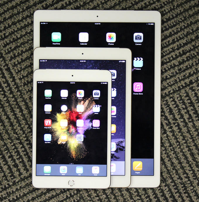 The new 10.5-inch iPad Pro is only very slightly larger than the new 9.7-inch iPad (2017).