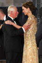 <p>Outside, Kate shared a sweet moment with her father-in-law, who later placed a kiss on her cheek.</p>