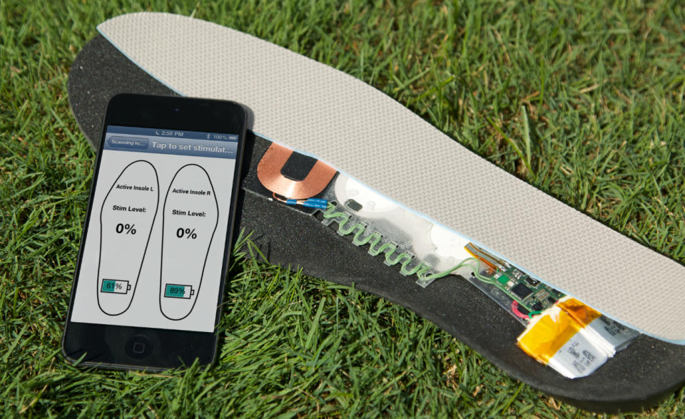 Insoles generating vibrations too gentle to feel could increase sensitivity and improve balance.