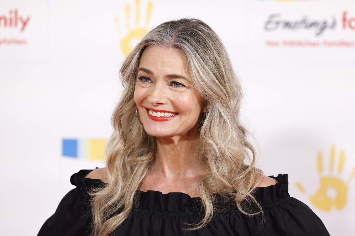 HAMBURG, GERMANY - JUNE 20: Paulina Porizkova during the Ernsting's family Fashion Show 2022 at Hotel Atlantic on June 20, 2022 in Hamburg, Germany. (Photo by Franziska Krug/Getty Images for Ernsting's Family)