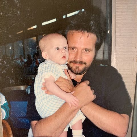 <p>Shelby Blackstock Instagram</p> Narvel Blackstock holding his son Shelby Blackstock as a baby.