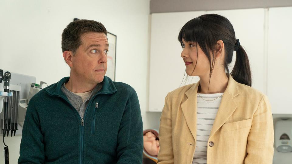 Ed Helms and Patti Harrison star in "Together Together."