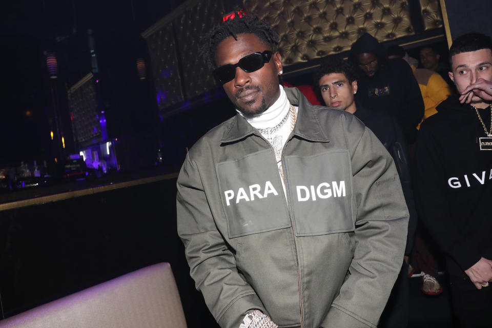 NEW YORK, NEW YORK - APRIL 28: Antonio Brown attends his album release party at Wonderland on April 28, 2022 in New York City. (Photo by Johnny Nunez/WireImage)