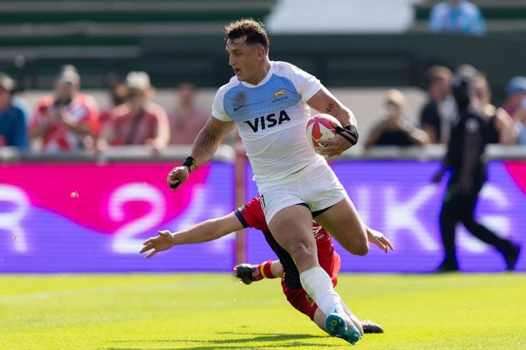 Luciano González, una de las máximas figuras de Pumas 7s, que está en los playoffs del Seven de Dubái.