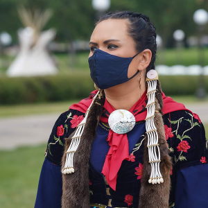 The University of Wisconsin-Madison posted this headshot of Kay LeClaire on its website about a community residency program that LeClaire was part of. LeClaire is accused of being white but pretending to be Native.