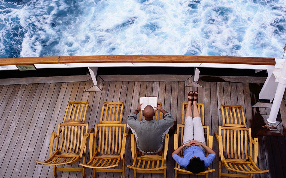 View from a cruise ship balcony - Getty