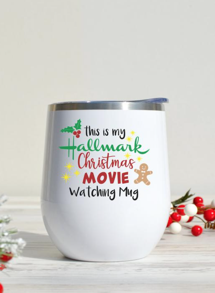 Hallmark Movie Watching Tumbler Personalized