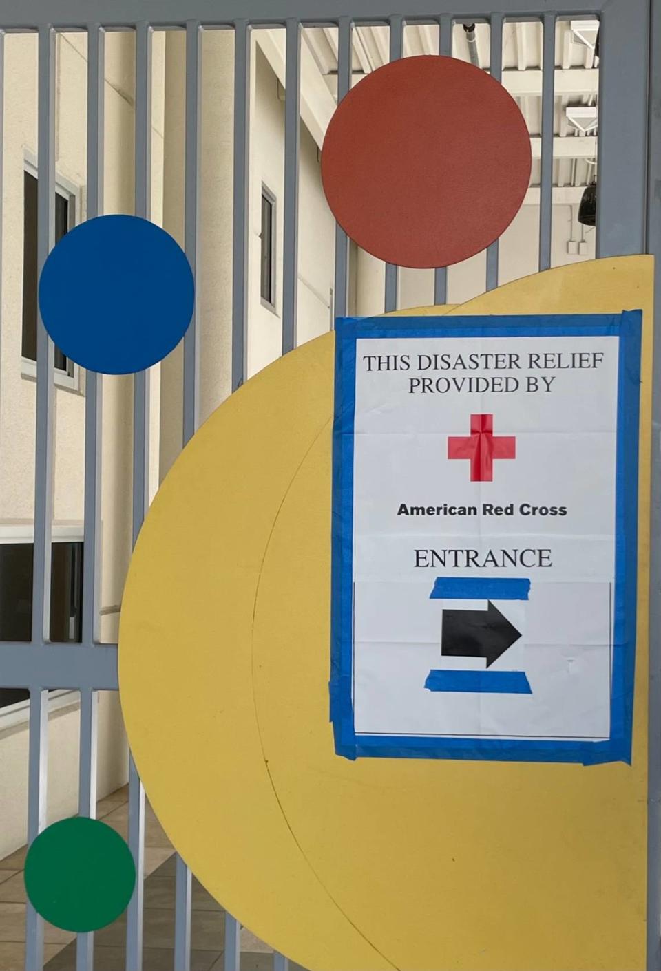 The entrance of the shelter at Betty T. Ferguson Recreational Complex.