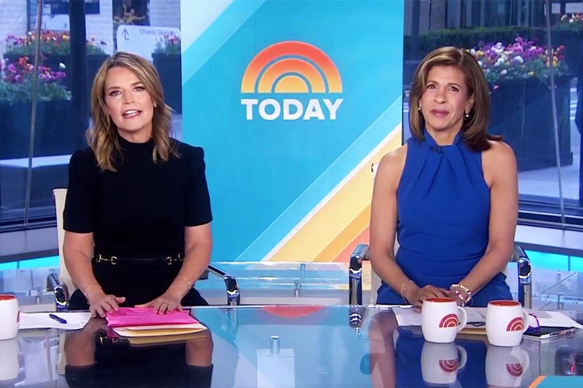 Hoda Kotb And Savannah Guthrie Sit Side By Side At Today After