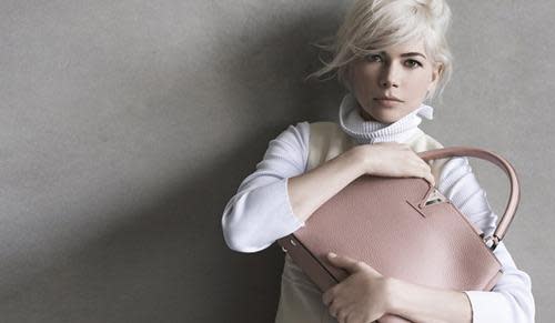 Michelle Williams' Louis Vuitton Fall 2014 Leather Dress