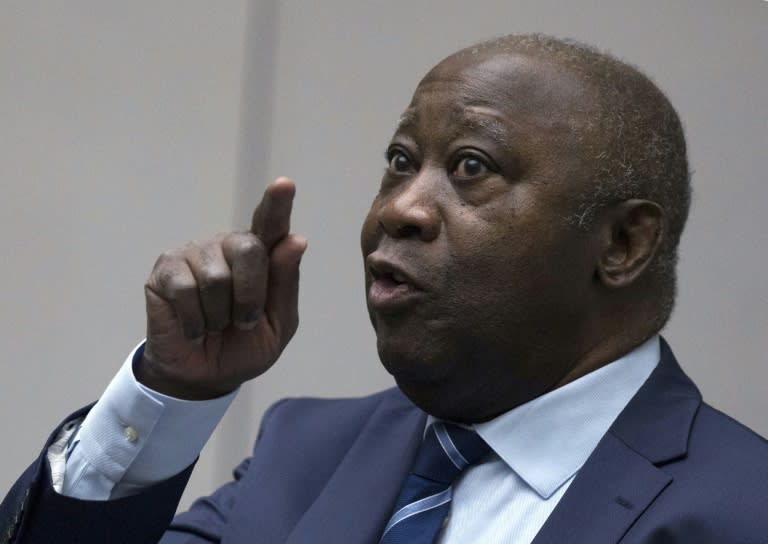 Acquitted: Former Ivory Coast President Laurent Gbagbo in court Tuesday