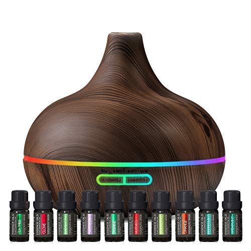 12) Aromatherapy Diffuser & Essential Oil Set