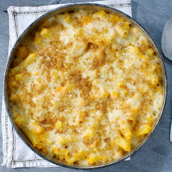 Golden Macaroni and Cheese with Butternut Squash Puree