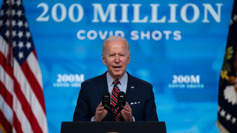 US-Präsident Joe Biden erreicht mit seiner Kampagne das Ziel von 200 Millionen Corona-Impfungen.