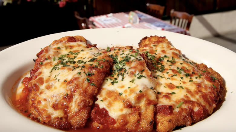 Buca di Beppo chicken parmesan