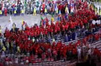 2016 Rio Olympics - Closing Ceremony - Maracana - Rio de Janeiro, Brazil - 21/08/2016. Athletes from Canada come into the arena. REUTERS/Yves Herman