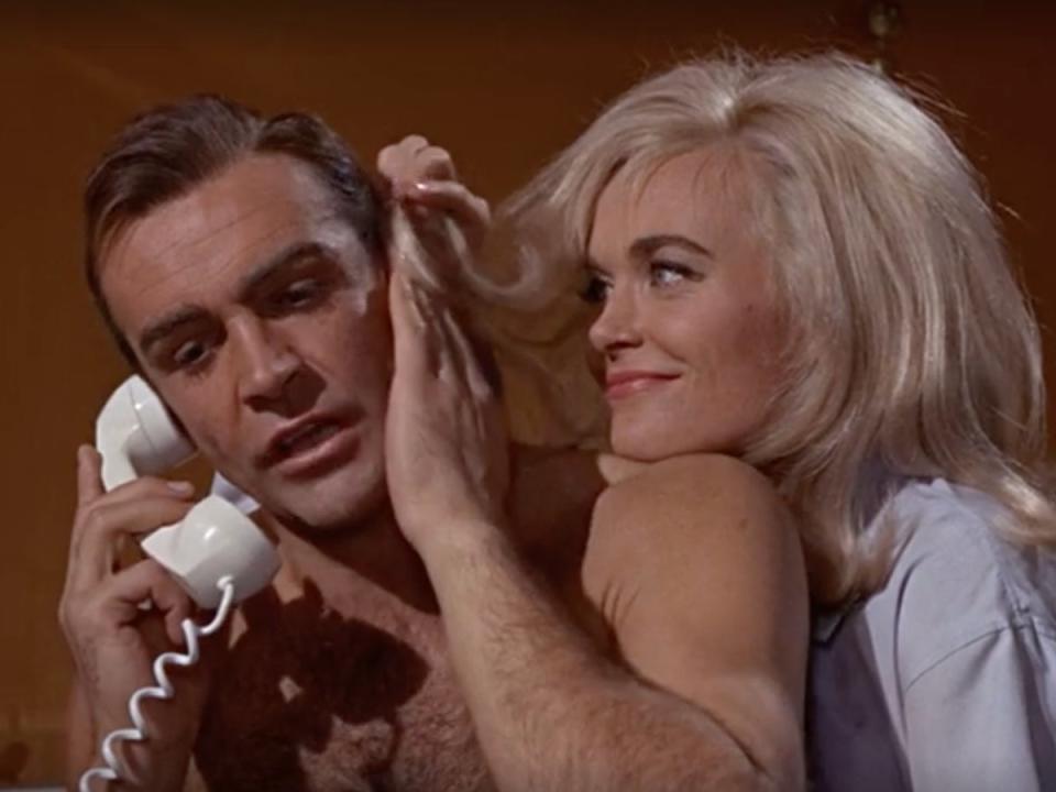 Sean Connery and Honor Blackman in ‘Goldfinger’ (Eon productions)