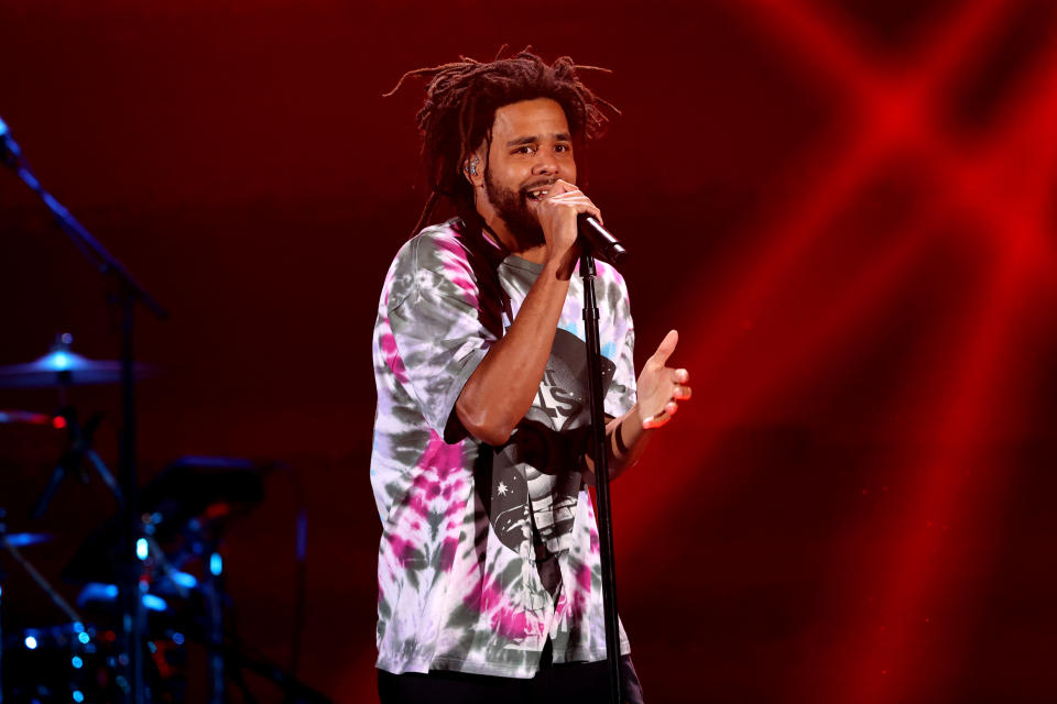 J. Cole Performing