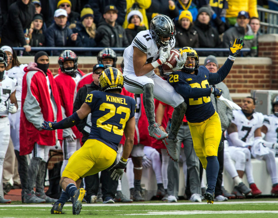 Michigan hasn’t beaten Ohio State since 2011. (AP Photo/Tony Ding, File)