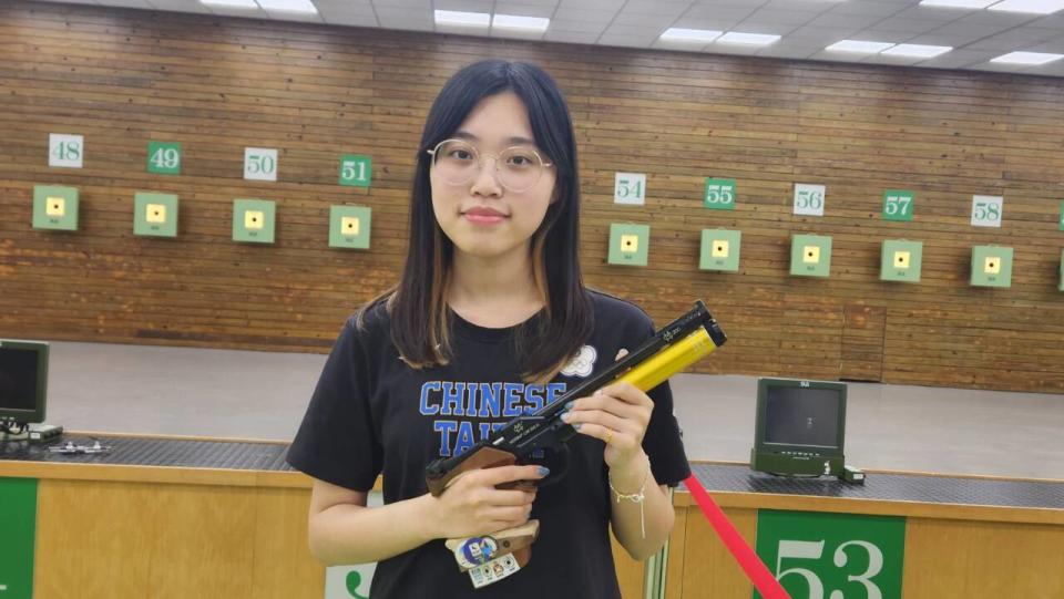 21歲射擊女將劉恆妤希望首度踏上奧運，就能站上頒獎台。(江昭倫 攝)