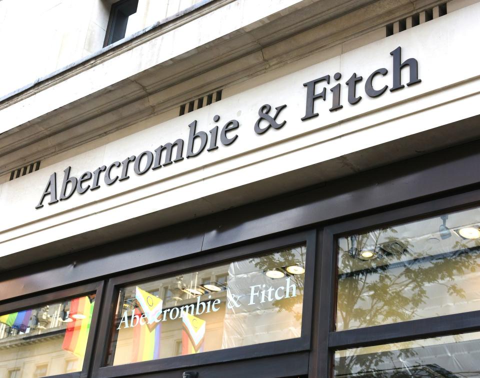 storefront of abercrombie and fitch store