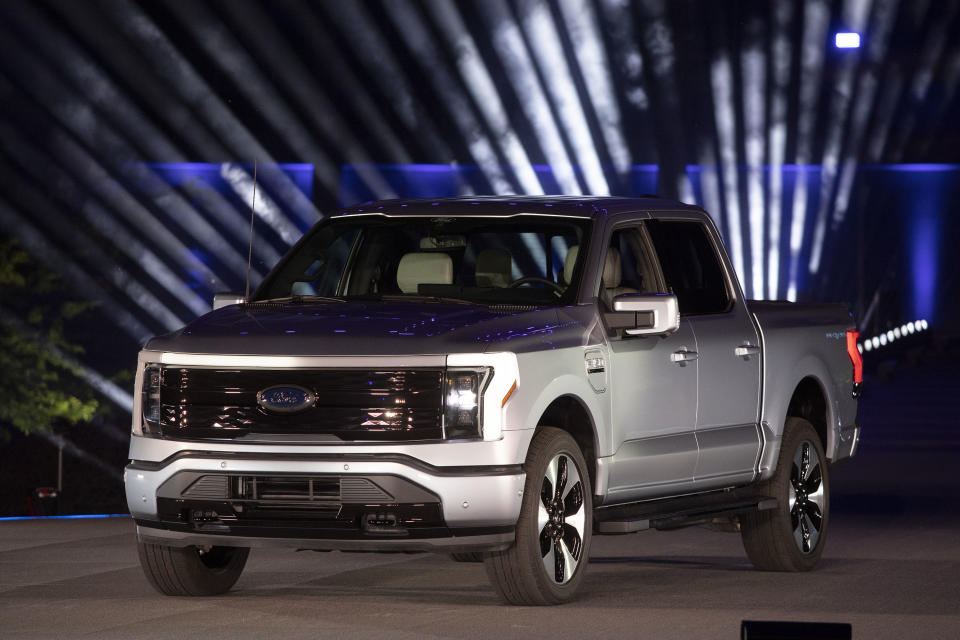 El Ford F-150 Lightning  (Photo by Bill Pugliano/Getty Images)