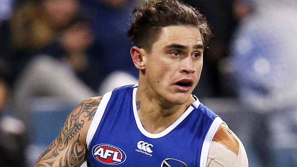 Now de-listed former North Melbourne defender Marley Williams has described the club's 2020 season as a 'shambles'. (Photo by Darrian Traynor/Getty Images)