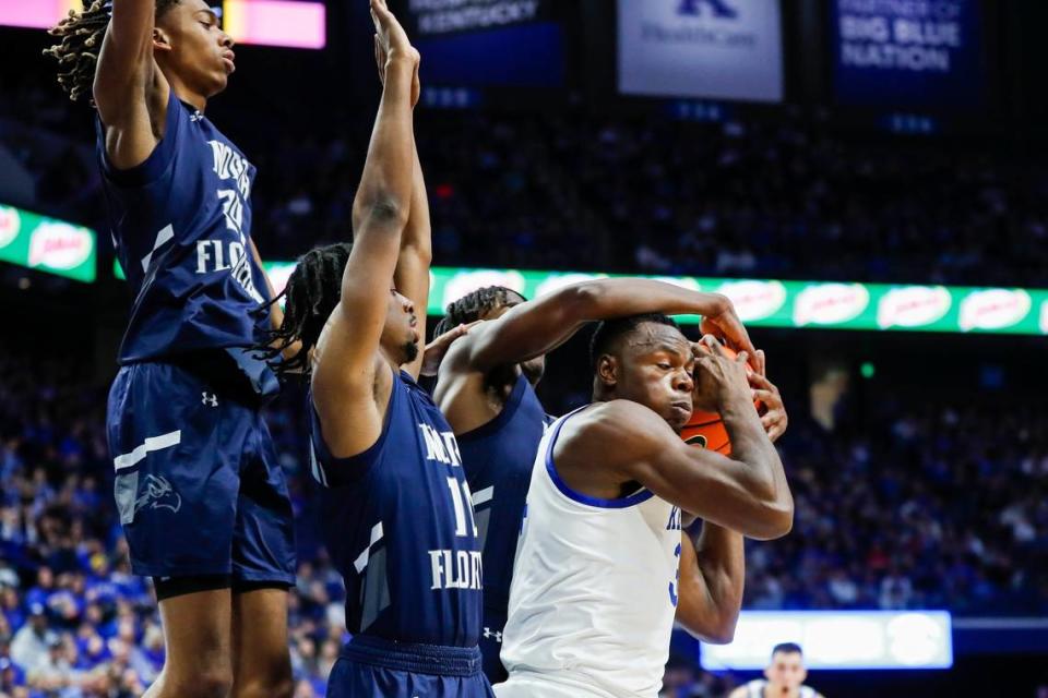 Oscar Tshiebwe stands 18th on Kentucky’s all-time rebounding list despite not even playing two full seasons here yet.