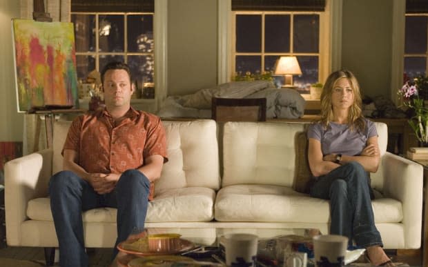 Vince Vaughn and Jennifer Aniston in "The Break-Up"<p>Wild Wild West Picture Show Productions</p>