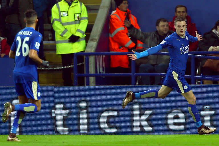 Vardy y Mahrez, la dupla de Leicester, tiene ocho goles más que todo Chelsea