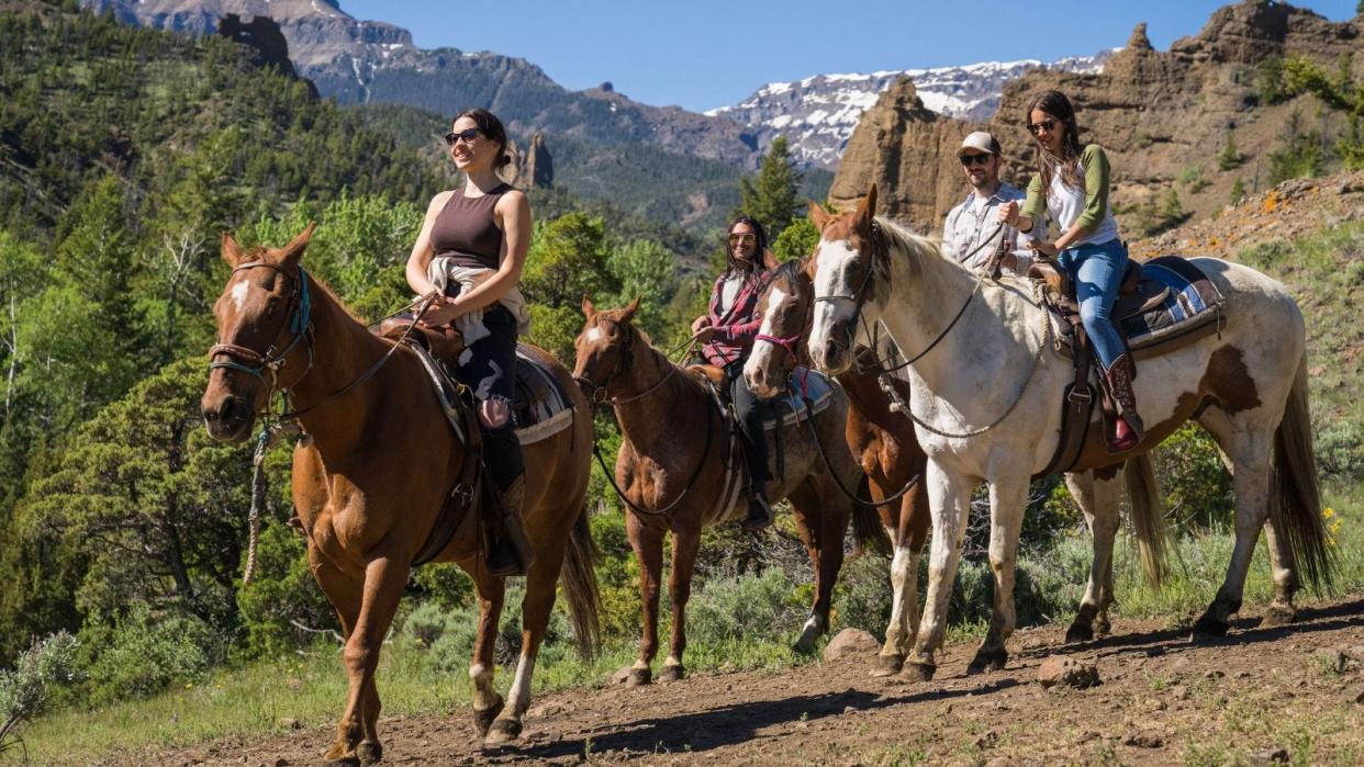 Horseback riding in Cody, Wyoming.