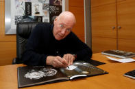 Jean-Claude Biver, Chief Executive Executive of Tag Heuer and LVMH's head of watches, poses at his office in Paris, France, December 8, 2016. Picture taken December 8, 2016 REUTERS/Jacky Naegelen