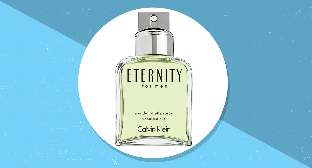 A bottle of Calvin Klein Eternity for Men eau de toilette is sold every 60 seconds. (Photo: Calvin Klein)